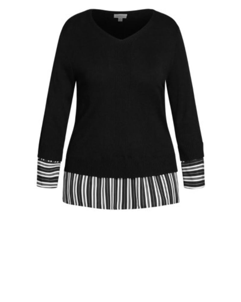 Front of plus size Sound Wave Top by Refinity | Dia&Co | dia_product_style_image_id:172248